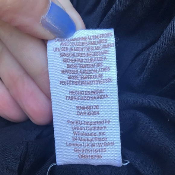 Free People Embroidered Floral Gypsy Dress Black - Picture 7 of 8